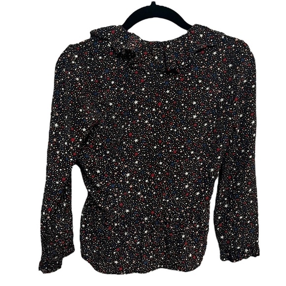 Madewell Silk Ruffle Hem Wrap Top - Picture 3 of 10